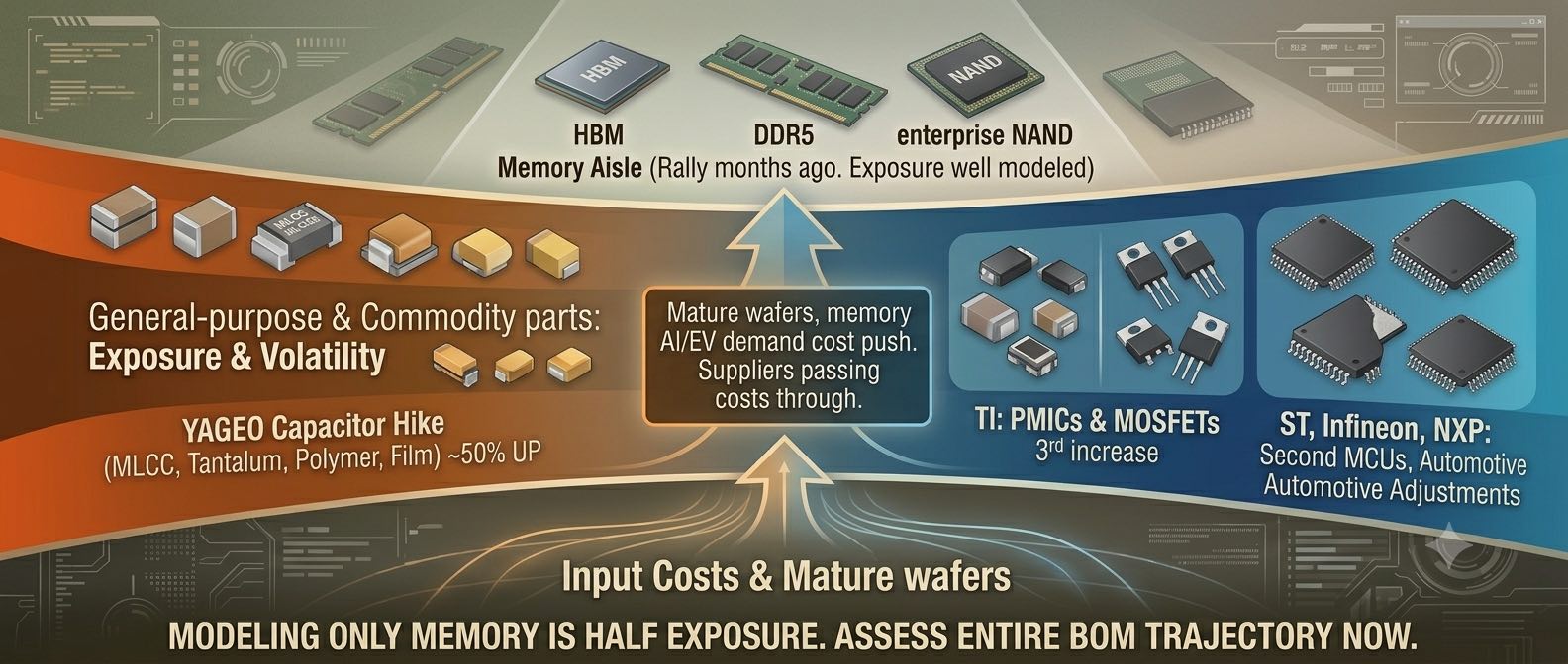 When the Cost Wave Crosses Out of Memory: What the July 2026 Analog, MCU, Power and Passive Price Increases Signal for OEM and EMS Sourcing Strategy