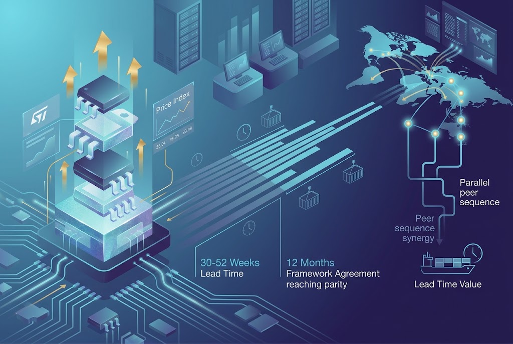 When Repricing Becomes Category-Wide: What ST's Third 2026 Increase and 52-Week Power Lead Times Mean for OEM and EMS Sourcing